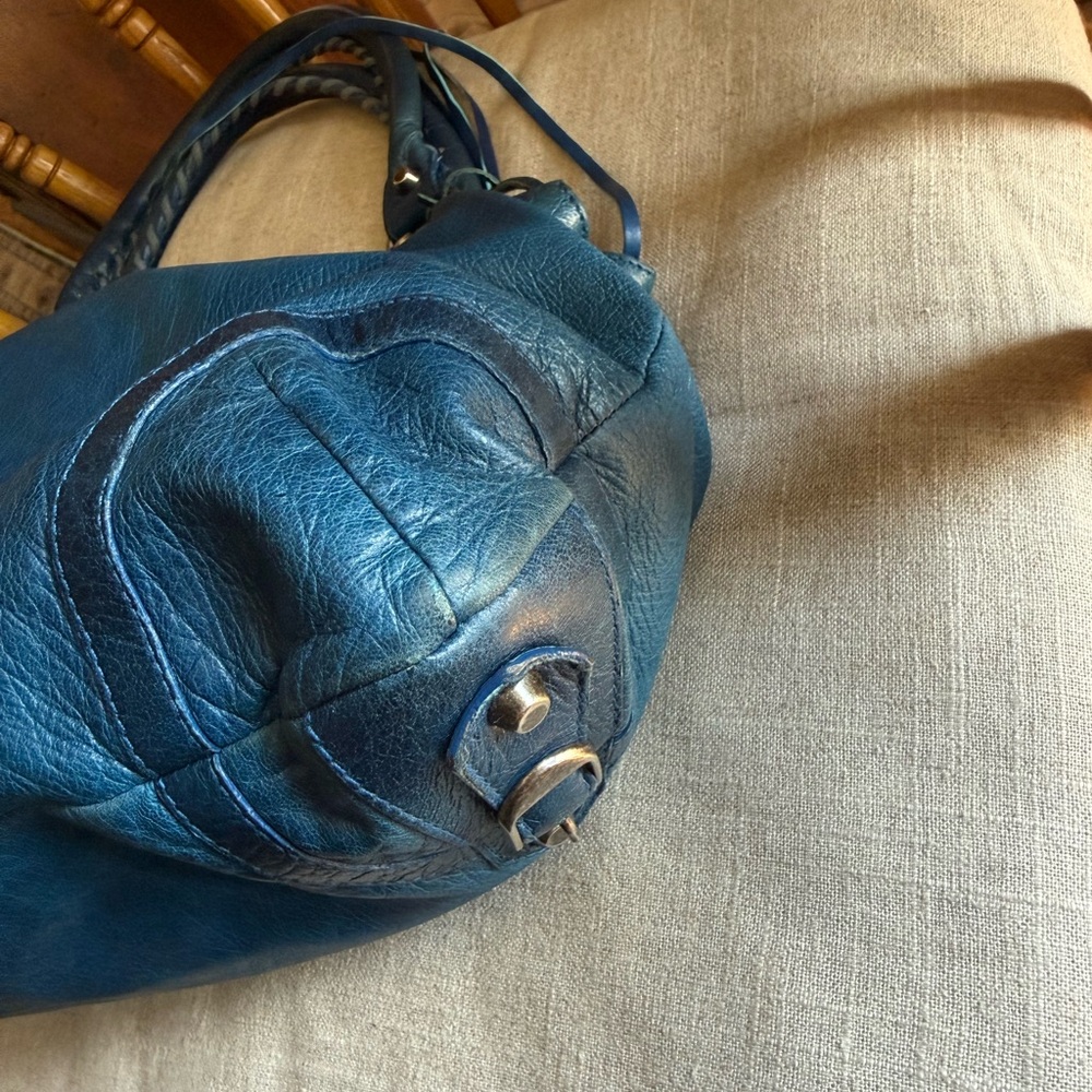 BALENCIAGA 2004 Dark Turquoise Purse (Moto City), Rare Color/HTF - Picture 14 of 16